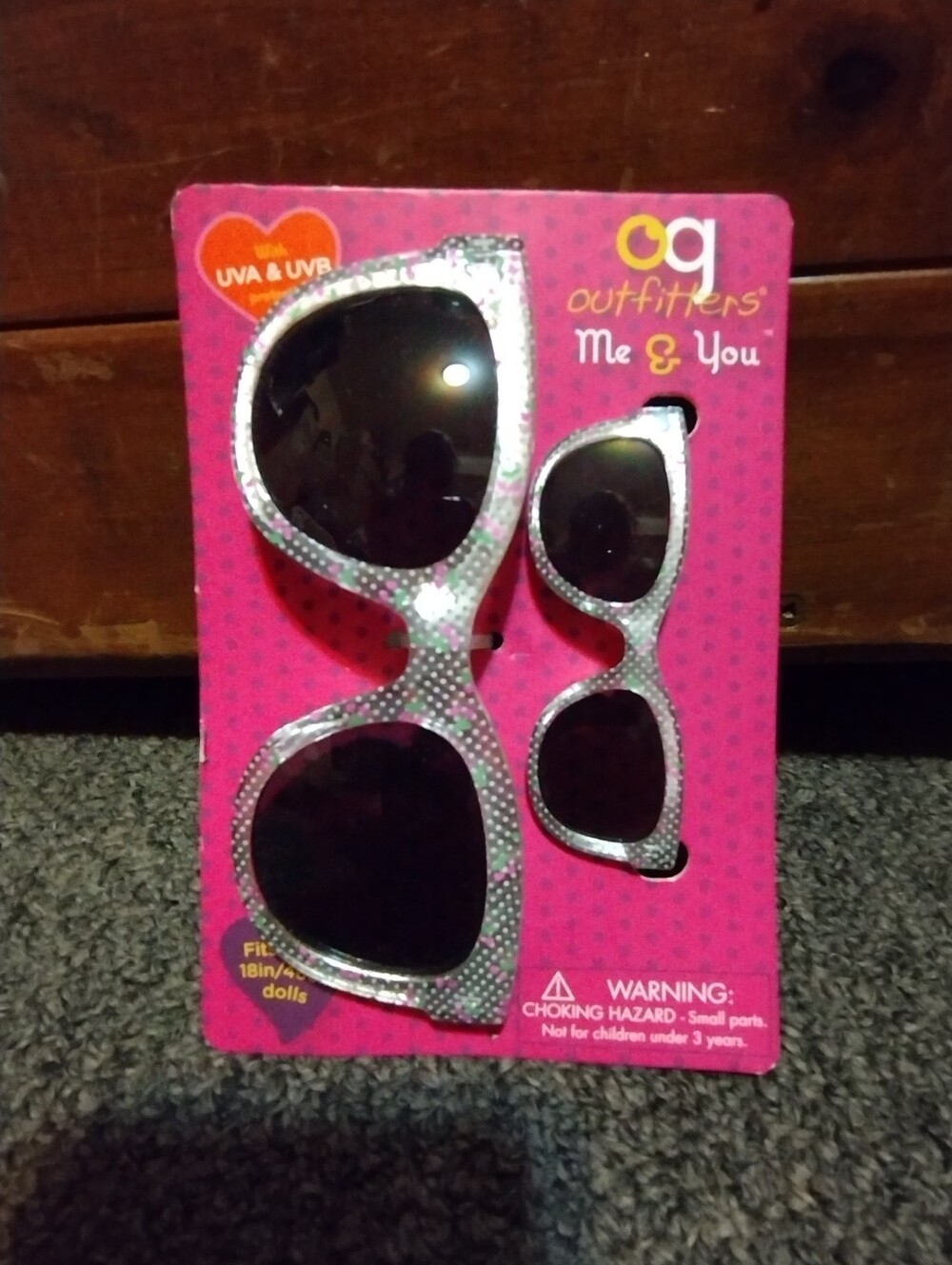 OG Outfitters Me & You Silver Glitter Sunglasses For Girl & Doll